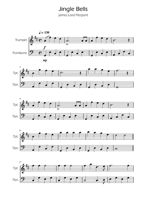 Jingle Bells - Trumpet and Trombone Duet