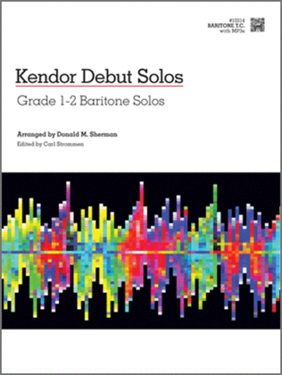Book cover for Kendor Debut Solos - Baritone T.C. with MP3s