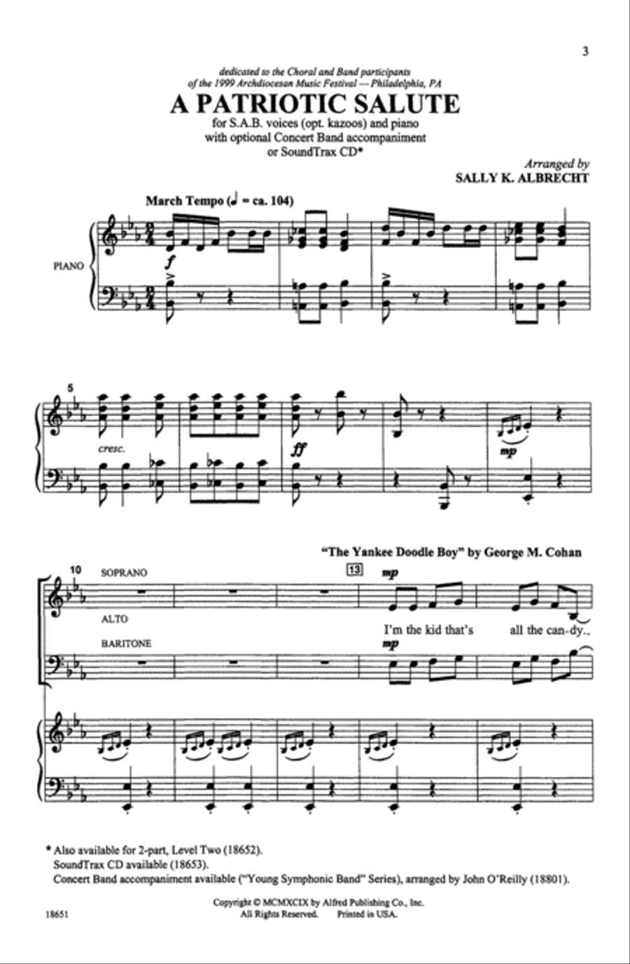 A Patriotic Salute 3-Part scores gallery preview page 2