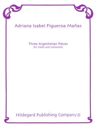Book cover for Three Argentinian Pieces