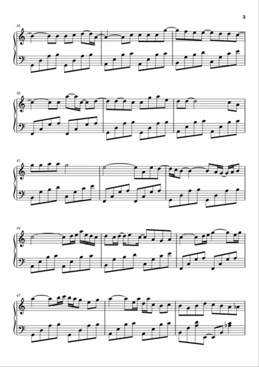 Fly Up (concert Ver) Piano Solo scores gallery preview page 3