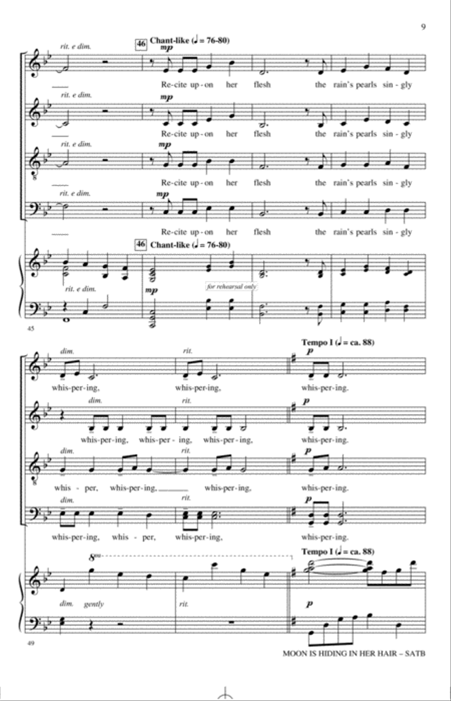 The Moon Is Hiding In Her Hair 4-Part scores gallery preview page 7
