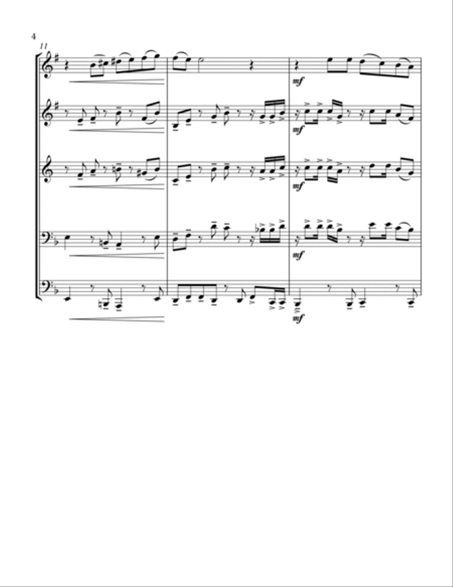Yesterday Brass Ensemble scores gallery preview page 4
