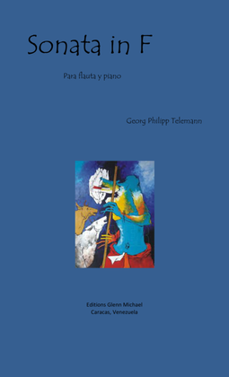 Book cover for Telemann Sonata in f for flute