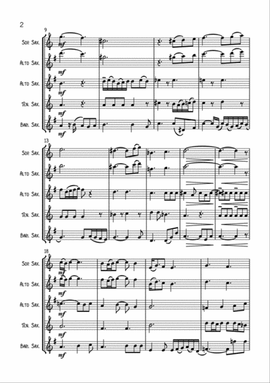 Haze Woodwind Quartet scores gallery preview page 3