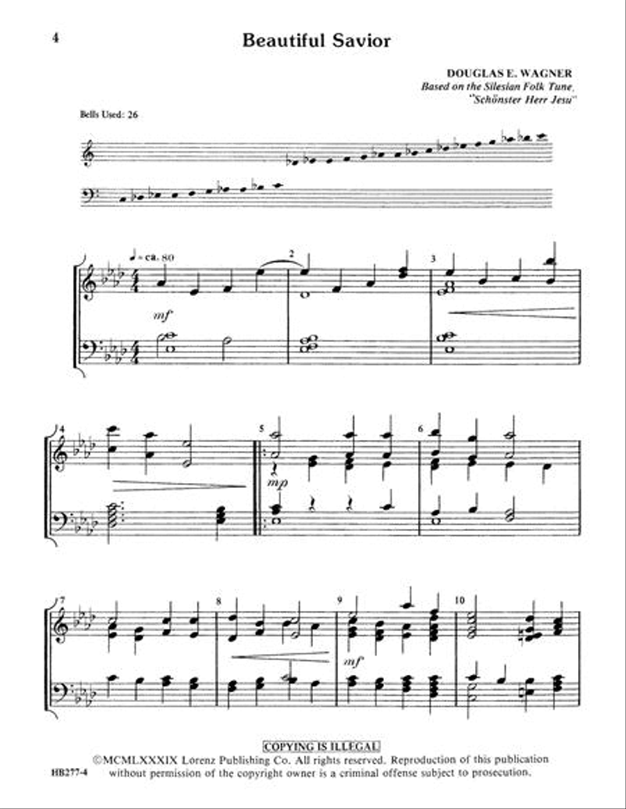Handbell Hymns Handbell Hymns 3-Octaves scores gallery preview page 4