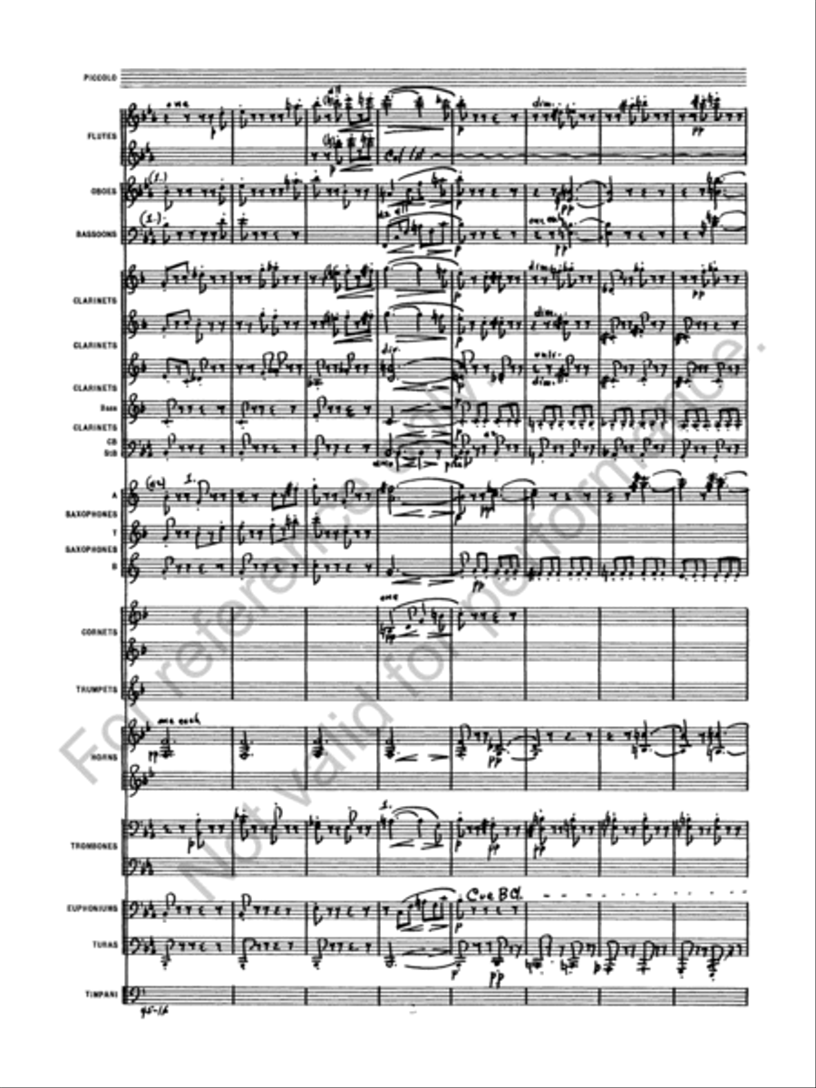 Symphony No. 1 Concert Band scores gallery preview page 19