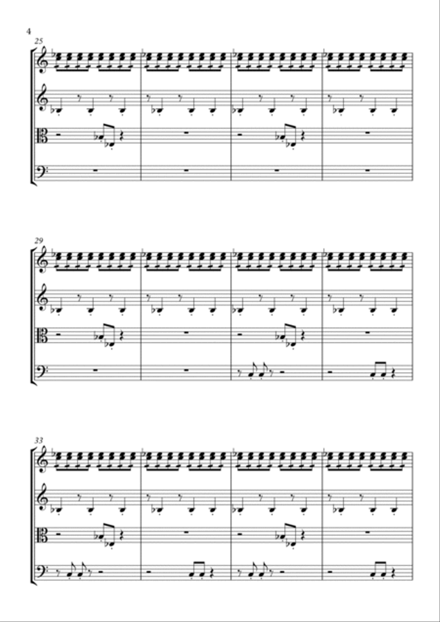Cuarteto de cuerdas No. 1 Op. 1 - Alejandro Soqui (Score) String Quartet scores gallery preview page 4