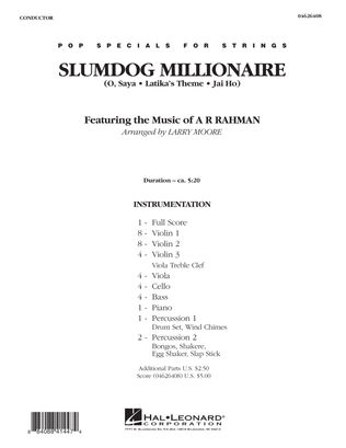 Book cover for Slumdog Millionaire - Full Score