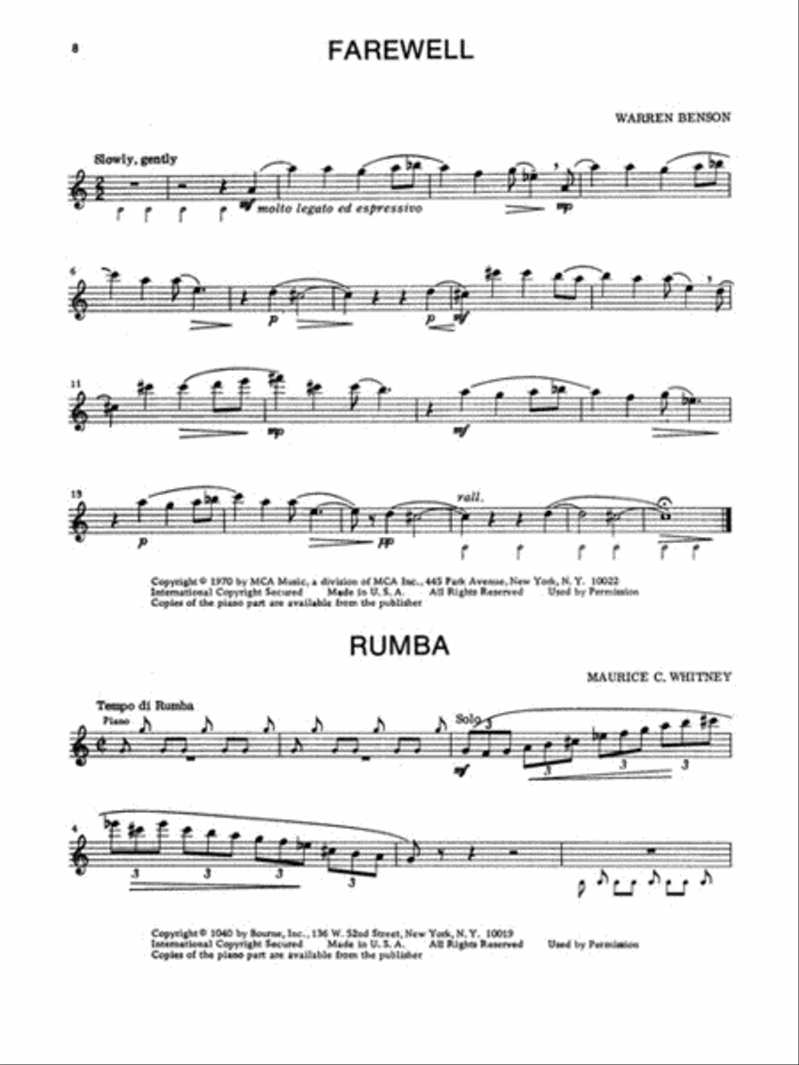 Advanced Alto Sax Solos – Volume 1 Alto Saxophone scores gallery preview page 3