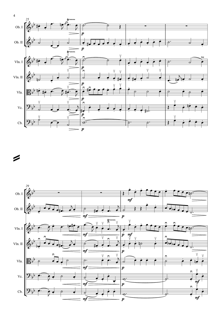 Lully - Le Bourgeois gentilhomme Suite String Orchestra scores gallery preview page 4