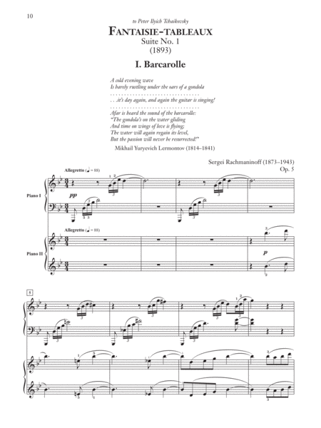 Fantaisie-tableaux (Suite No. 1), Op. 5
