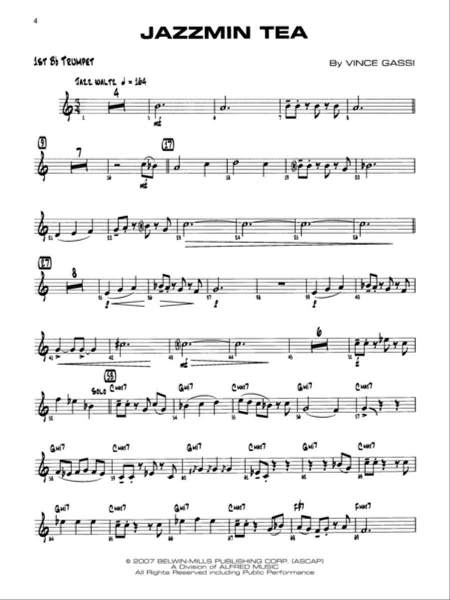 First Year Charts Collection for Jazz Ensemble Jazz Ensemble scores gallery preview page 3