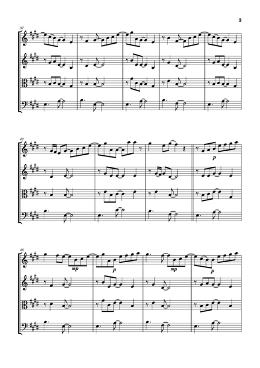 I Am Waiting I Am Waiting String Quartet scores gallery preview page 4