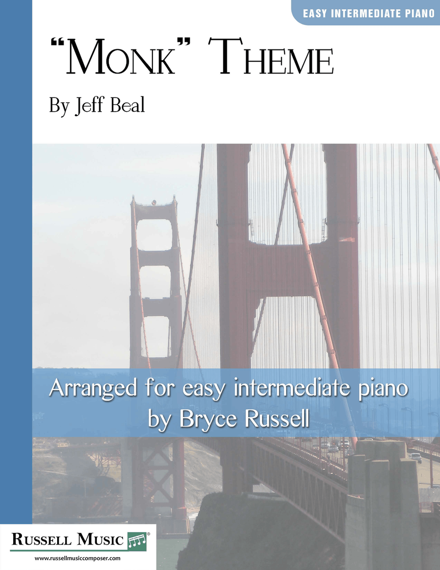 Monk Theme Easy Piano scores gallery preview page 1
