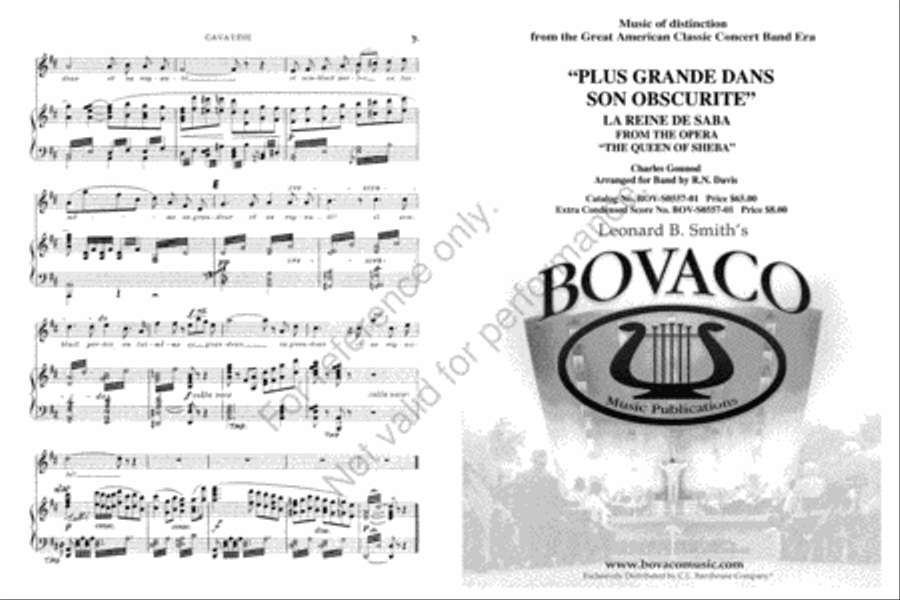 Plus grand dans son obscurite Concert Band scores gallery preview page 2