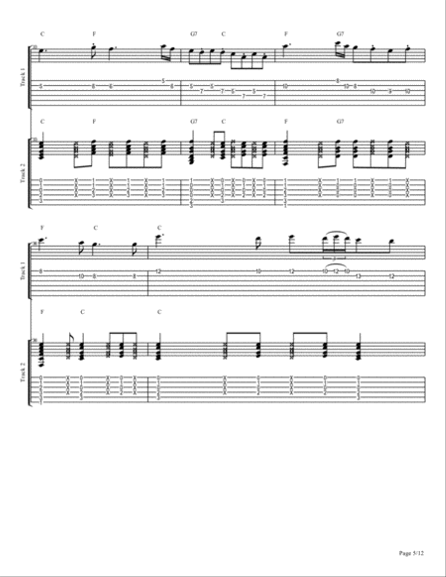 Melody in C Major Large Ensemble scores gallery preview page 5