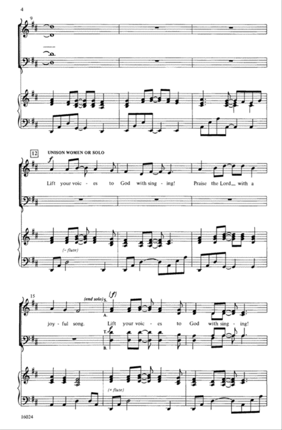 African Psalm African Psalm 4-Part scores gallery preview page 4
