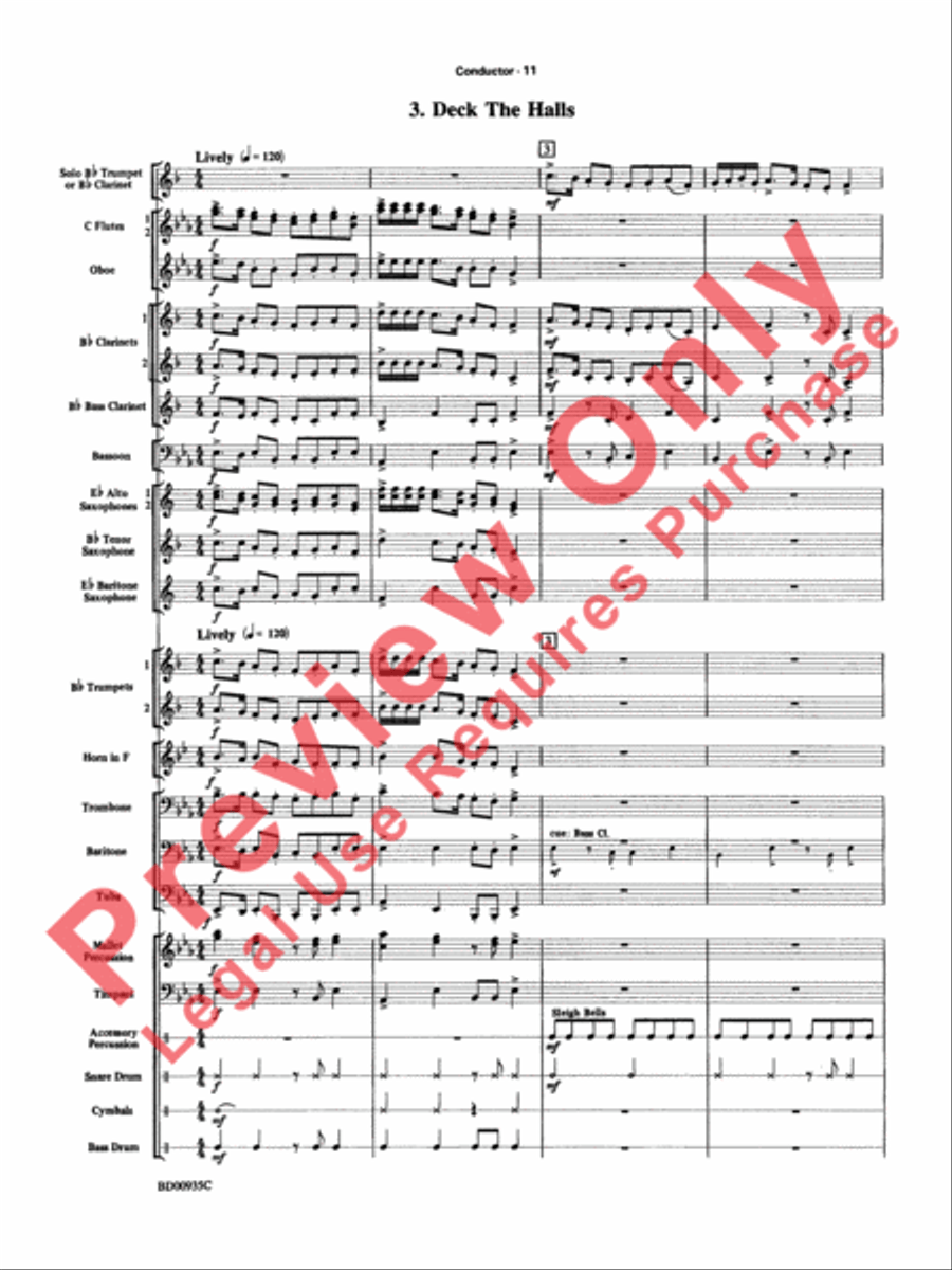 Christmas Concerto Concert Band scores gallery preview page 14