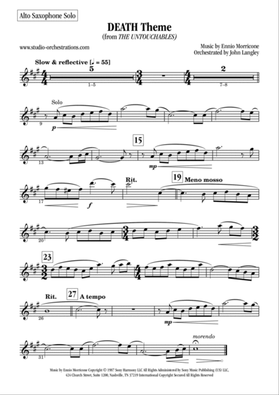 Death Theme Chamber Music scores gallery preview page 6