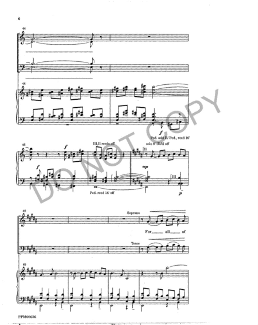 You Are One in Christ Jesus 4-Part scores gallery preview page 7