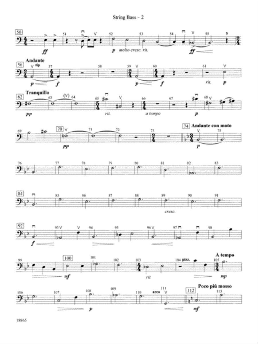 An American Rhapsody: String Bass Full Orchestra scores gallery preview page 2