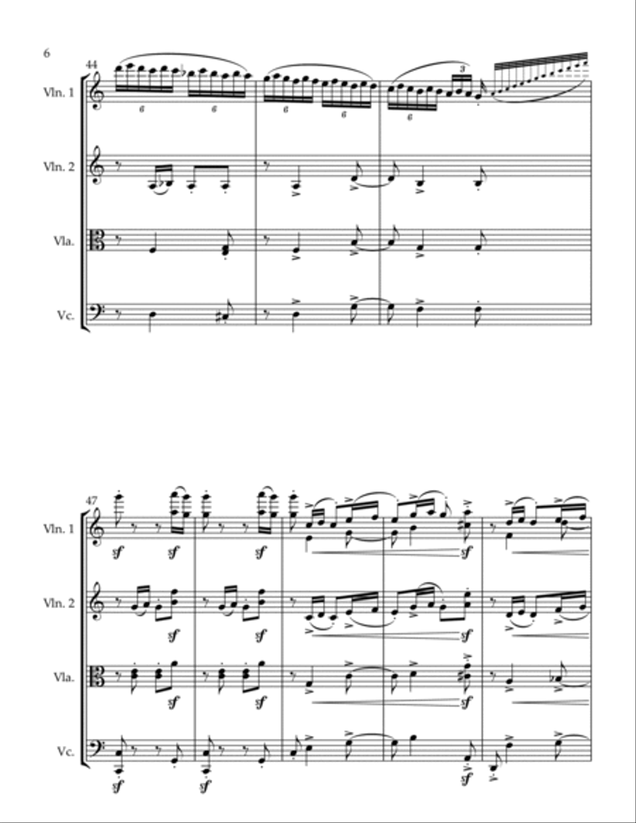 Polka #2 String Quartet scores gallery preview page 6