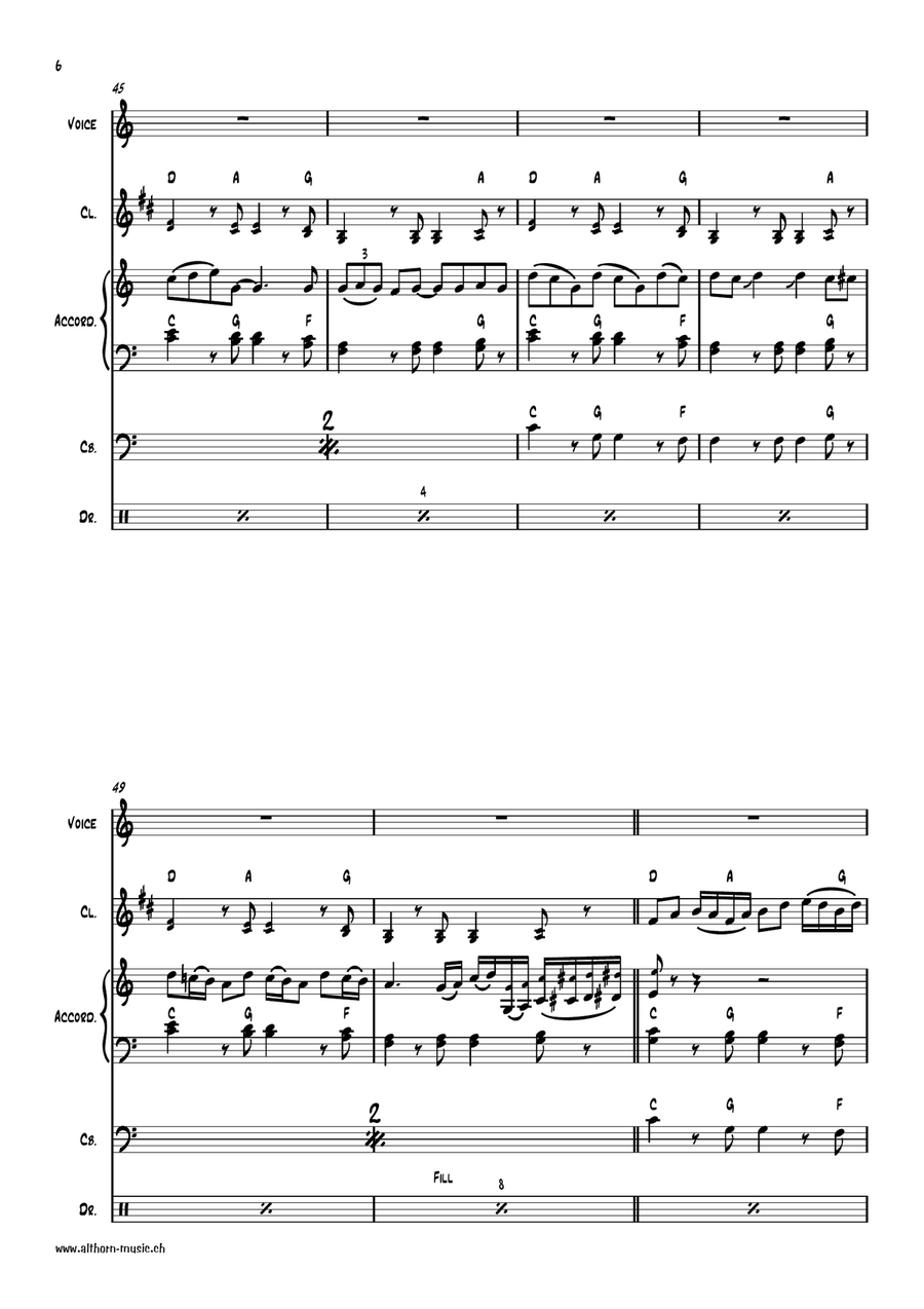 My Sharona Small Ensemble scores gallery preview page 6