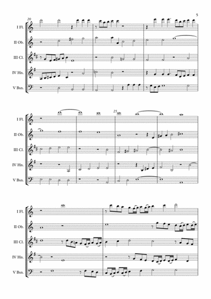 Alma affilitta SWV 4 (Heinrich Schütz) Wind Quintet arr. Adrian Wagner image number null
