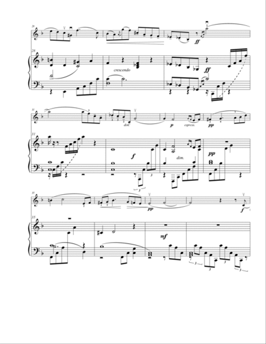 Adagietto from Symphony #5 Violin Solo scores gallery preview page 5