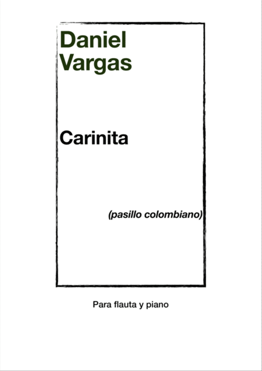 Carinita, para flauta y piano Flute Solo scores gallery preview page 1