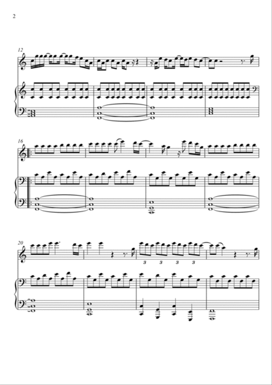 Drivers License Flute Solo scores gallery preview page 2