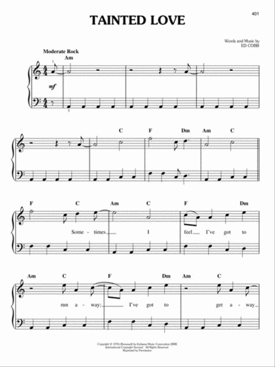 Selections from MTV's 100 Greatest Pop Songs Easy Piano scores gallery preview page 11