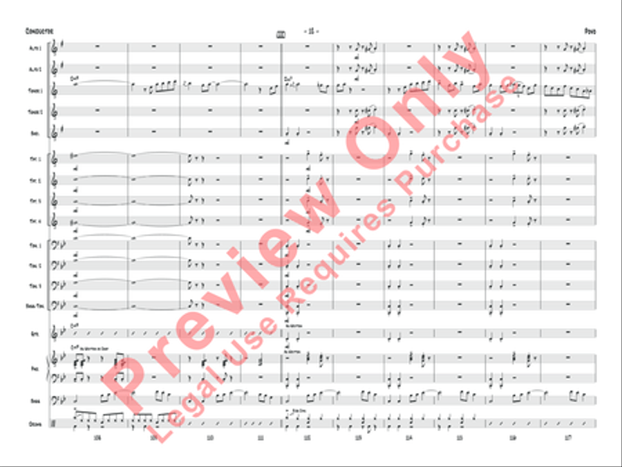 Povo Povo Jazz Ensemble scores gallery preview page 15