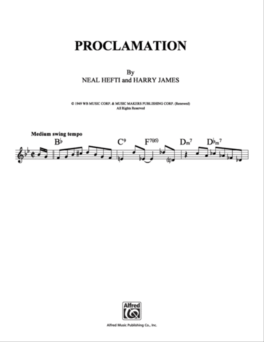 Proclamation Proclamation School and Community scores gallery preview page 1