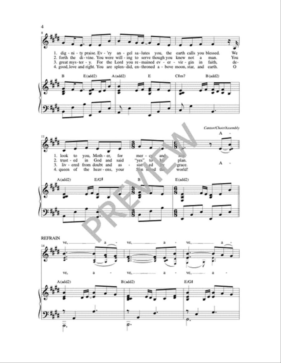 Blessed One Blessed One 3-Part scores gallery preview page 6