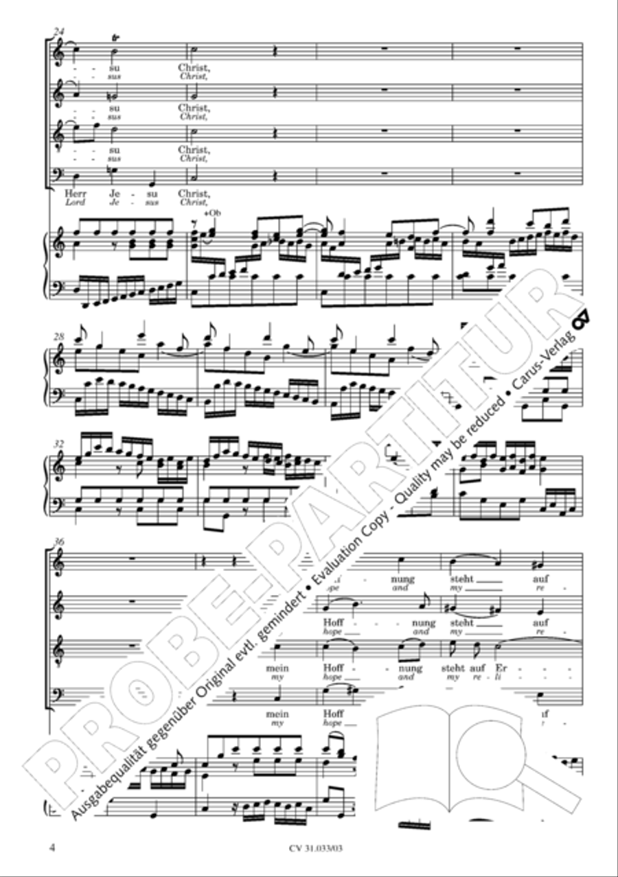 Lord Jesus Christ, in thee alone (Allein zu dir, Herr Jesu Christ) ATB scores gallery preview page 5