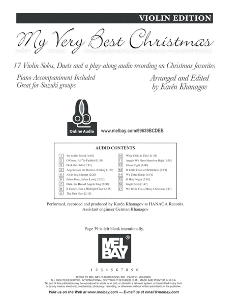 My Very Best Christmas, Violin Edition String Duet scores gallery preview page 2
