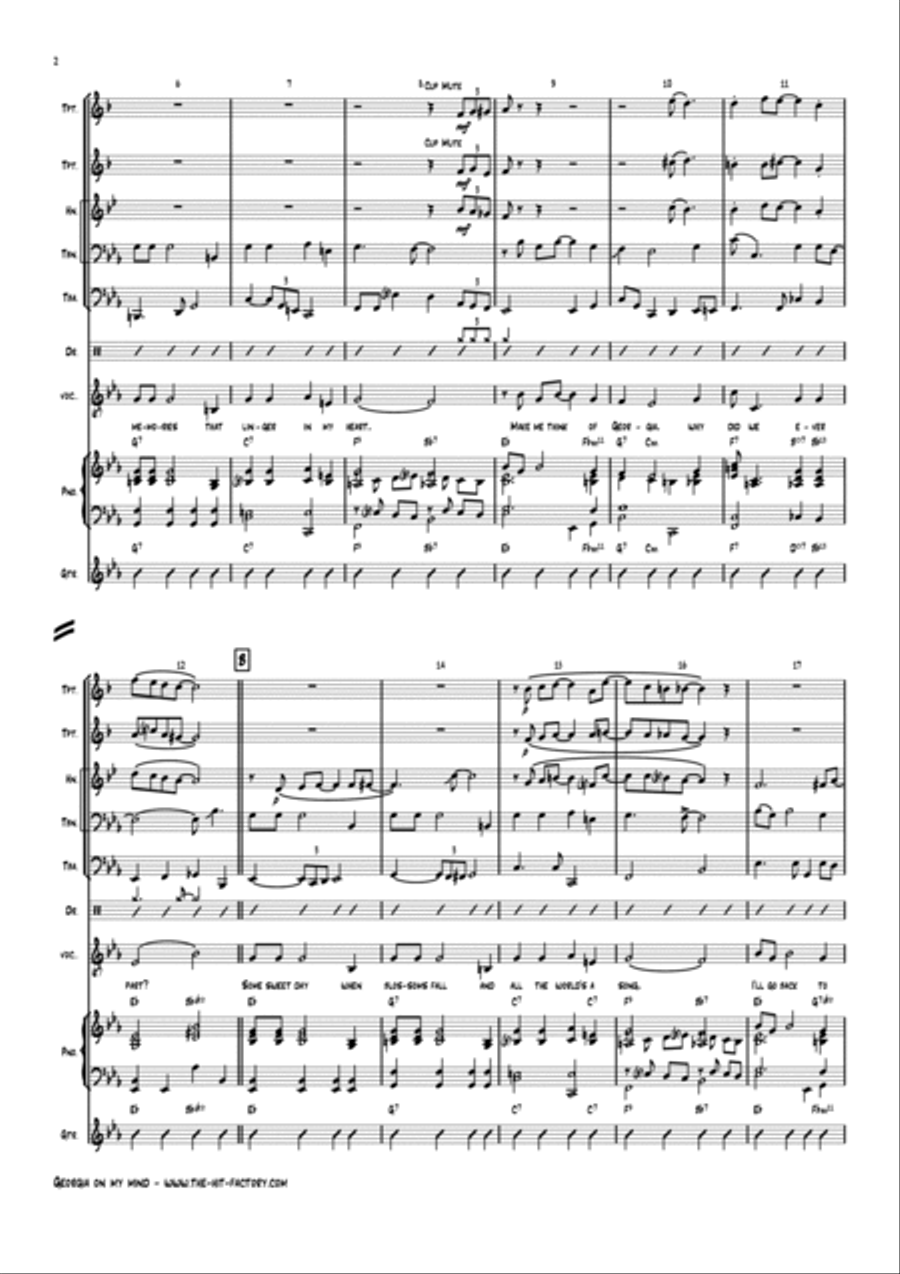 Georgia On My Mind School and Community scores gallery preview page 2