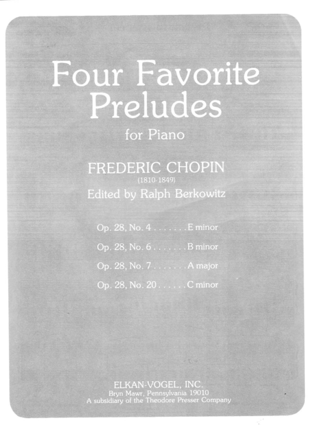 Four Favorite Preludes