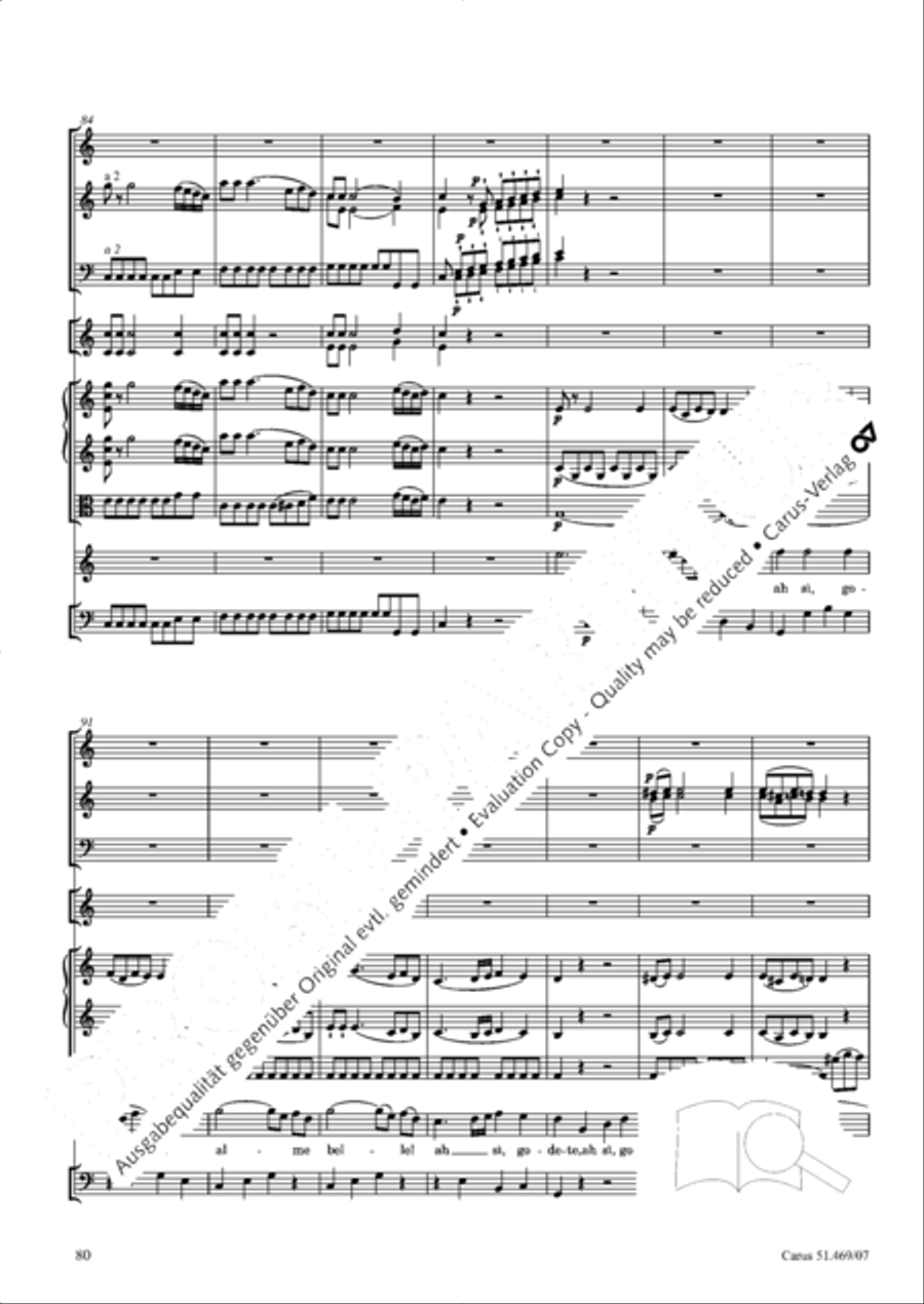 Davide penitente 4-Part scores gallery preview page 93