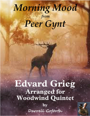 Morning Mood from Peer Gynt for Woodwind Quintet