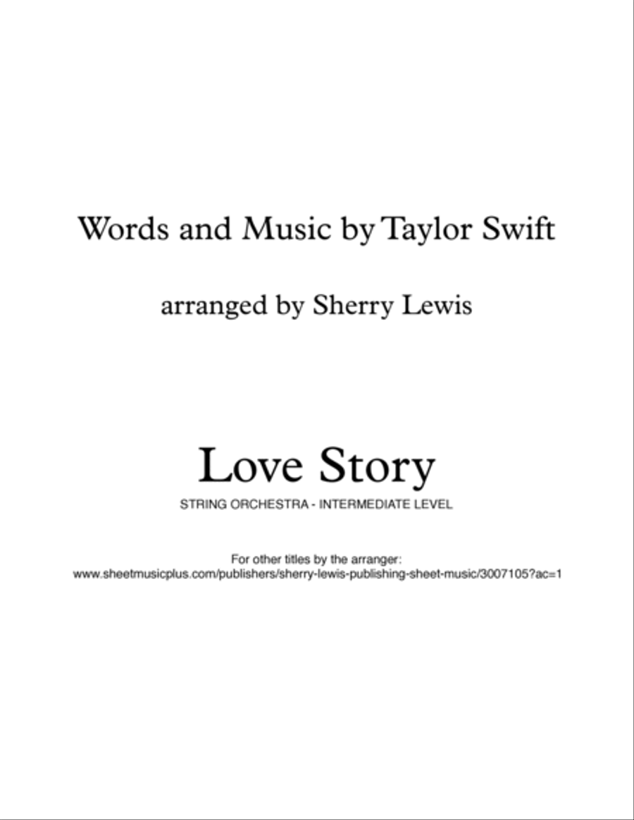 Love Story String Quintet scores gallery preview page 2