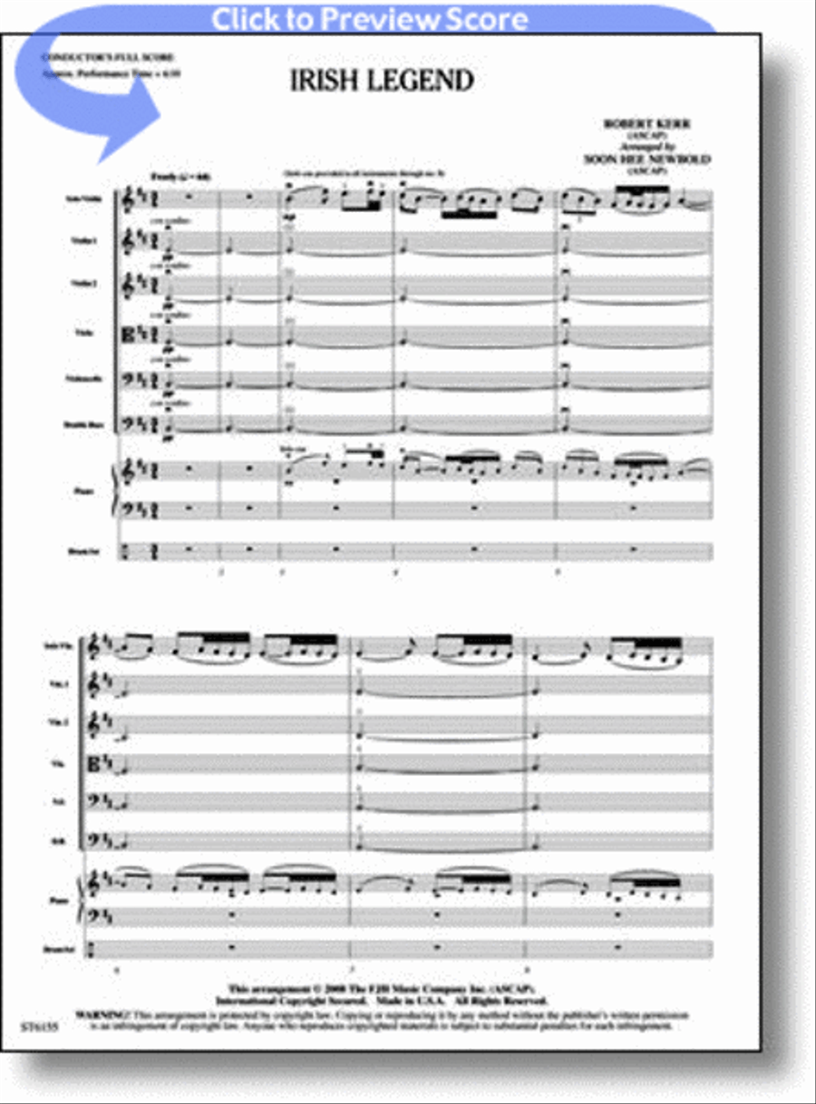 Irish Legend String Orchestra scores gallery preview page 1