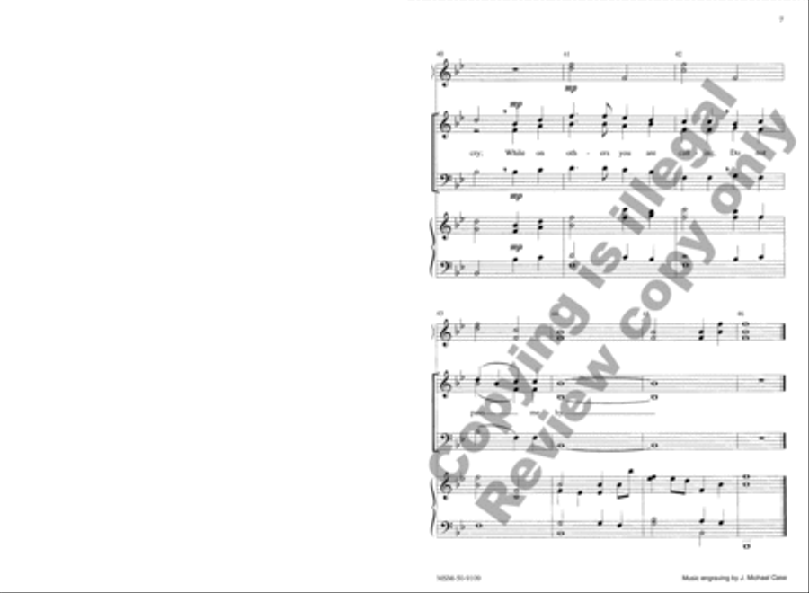 O Gentle Savior 3-Part scores gallery preview page 7