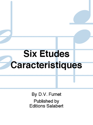 Book cover for Six Etudes Caracteristiques