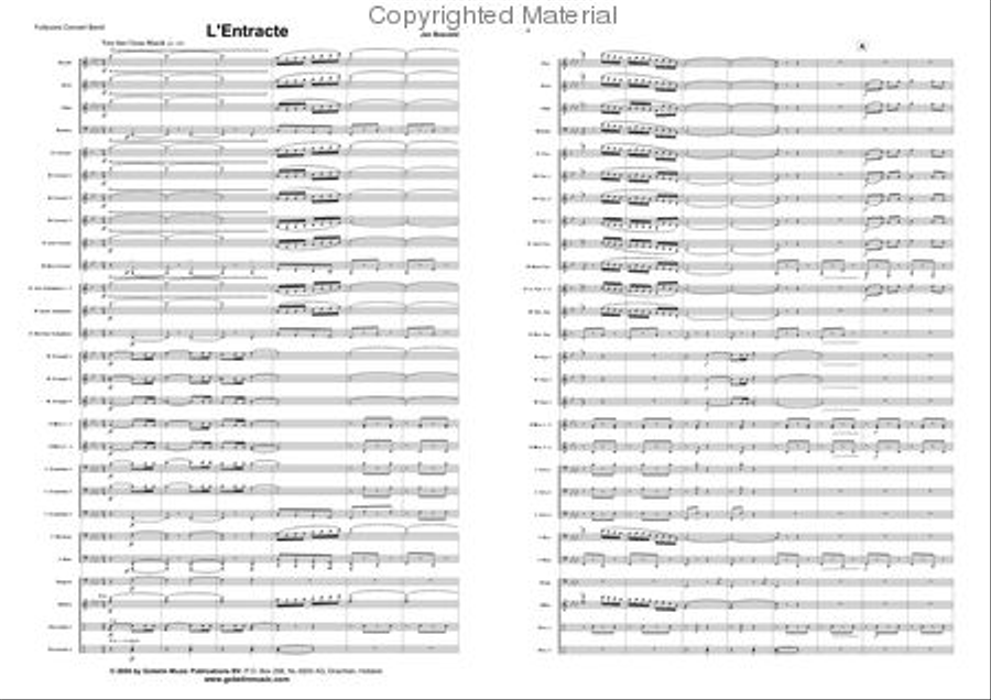 L'Entracte Concert Band scores gallery preview page 2