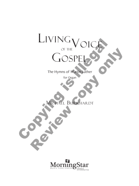 Living Voice of the Gospel: The Hymns of Martin Luther image number null