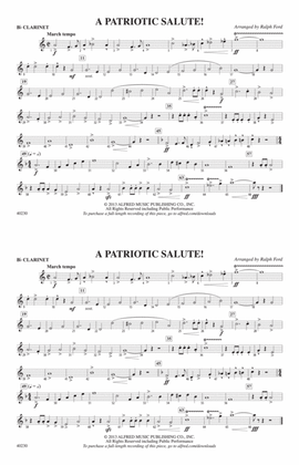 A Patriotic Salute!: 1st B-flat Clarinet