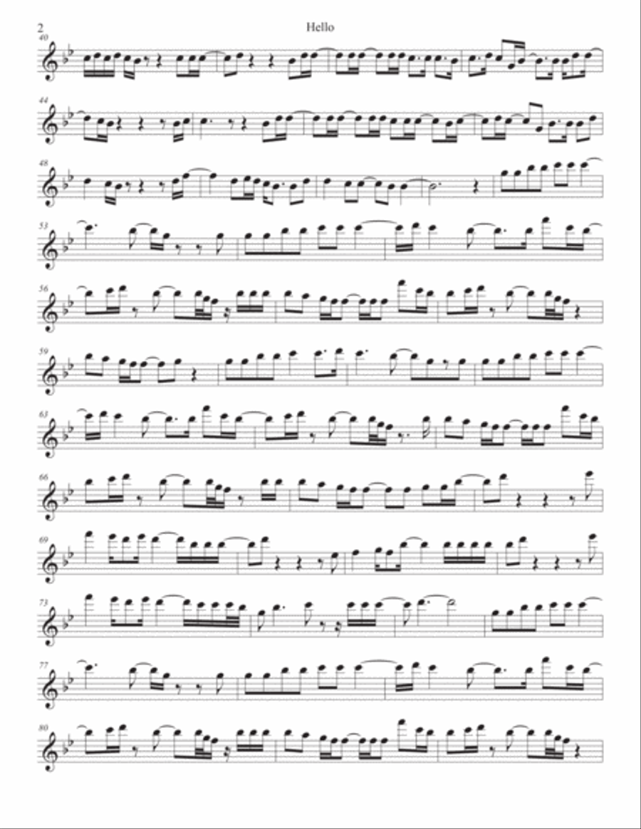 Hello Soprano Saxophone scores gallery preview page 2